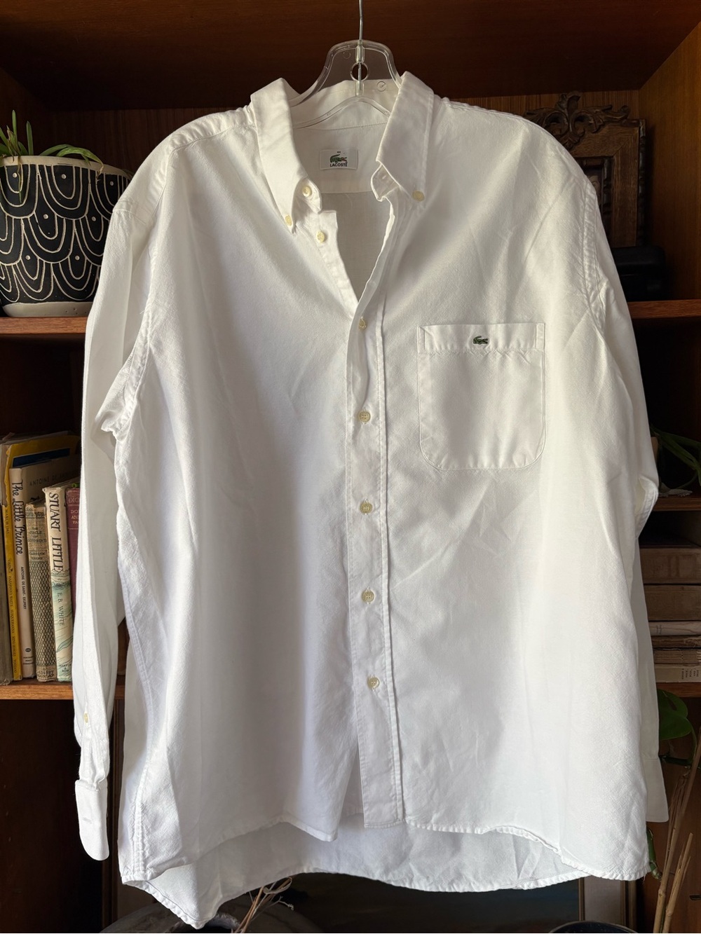 Lacoste 100% Cotton Oversize Button Down XL